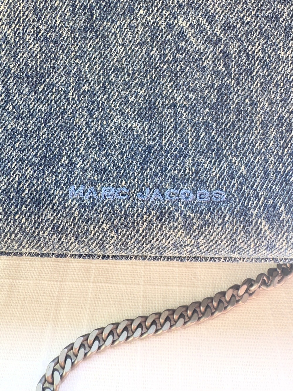 NWT 💙Marc Jacobs The Snapshot Denim Convertible Pochette - Picture 5 of 10